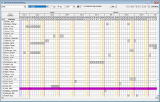 Jahresansicht Dienstart
