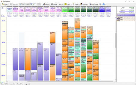 Einsatzplanung Zeitansicht